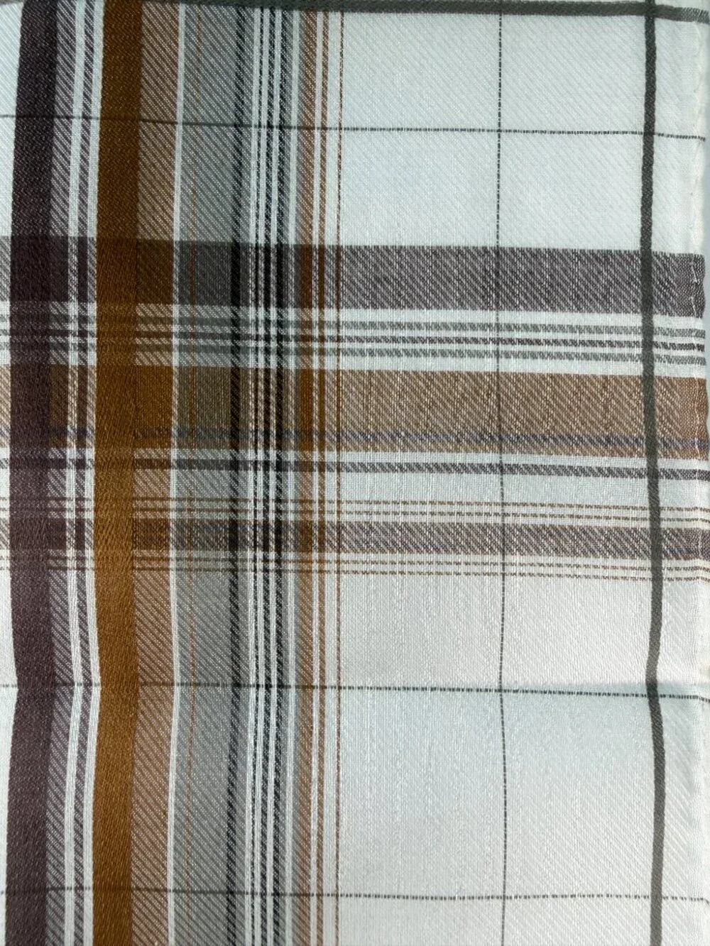 NWT Christian Dior Plaid Cotton Scarf 19